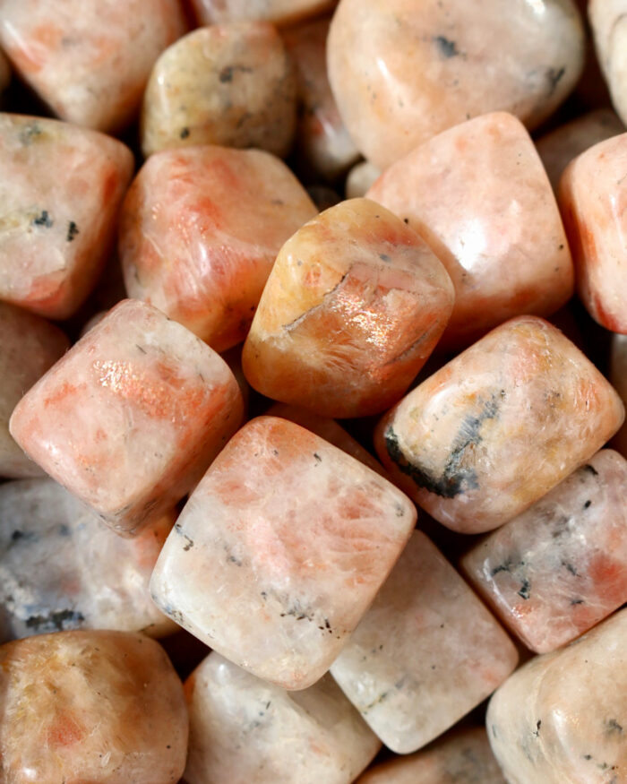 Sunstone tumble stone