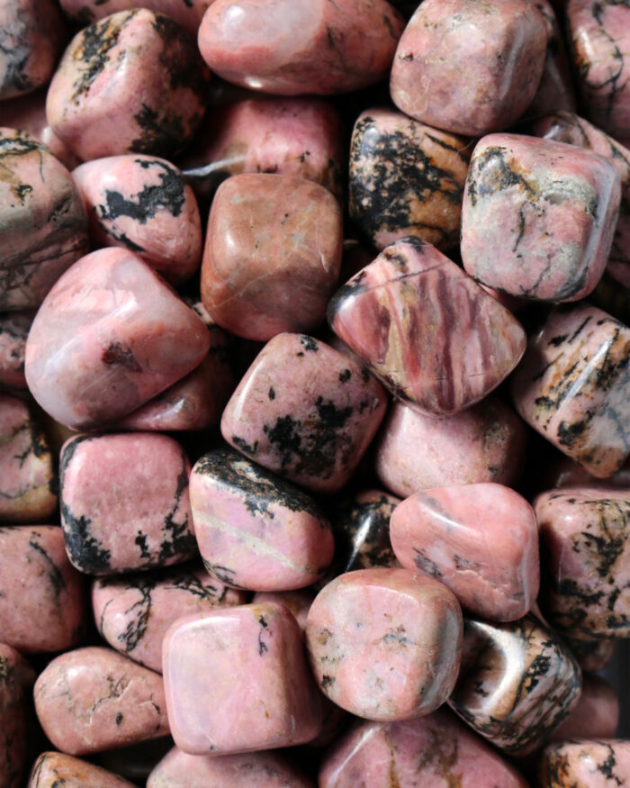 Rhodonite tumble stone