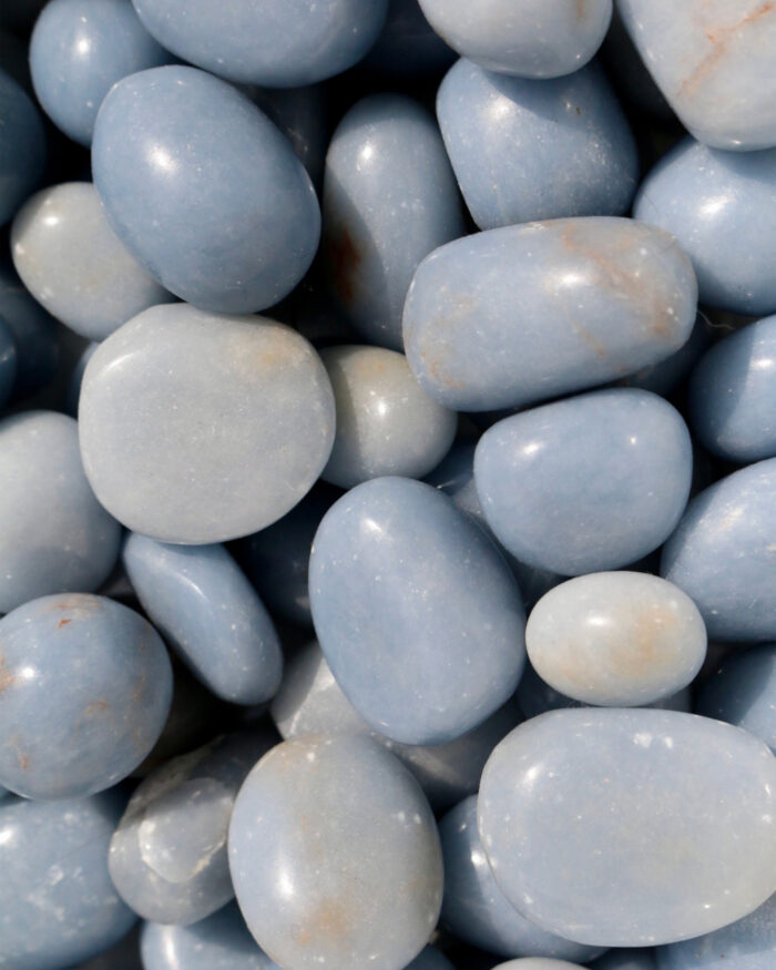 Angelite tumble stone