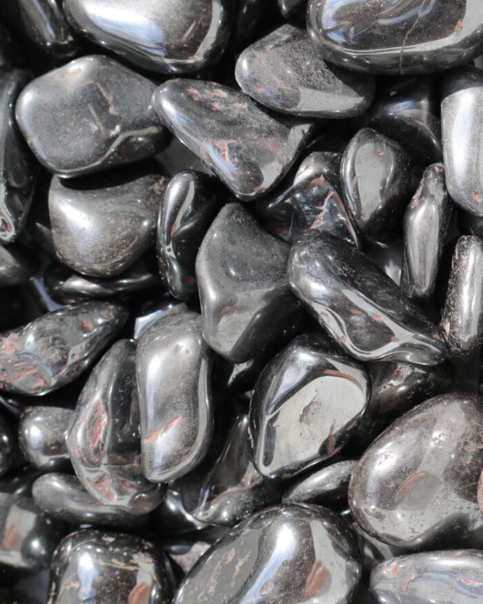 Hematite tumble stone