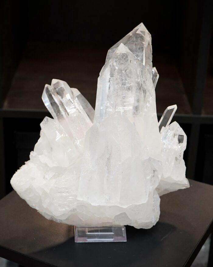 Large Lemurian Quartz with Copper Rutile