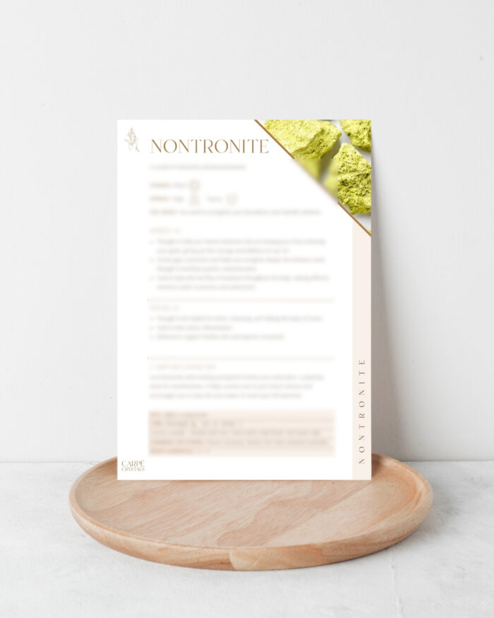 Nontronite Property Card