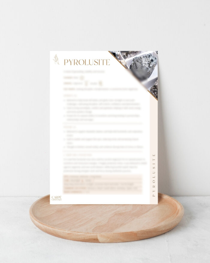 pyrolusite property card