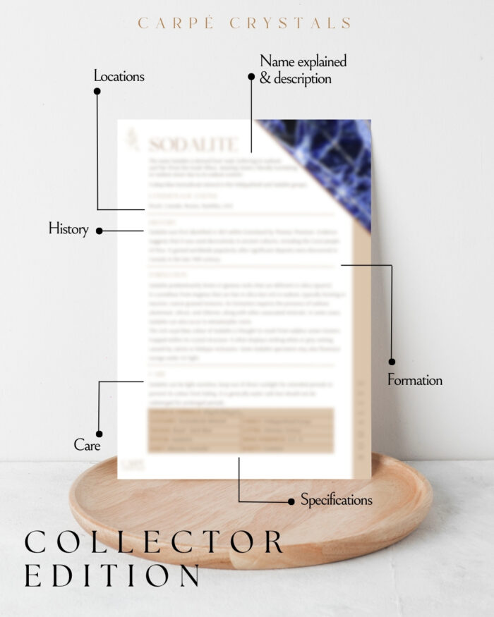 sodalite property card