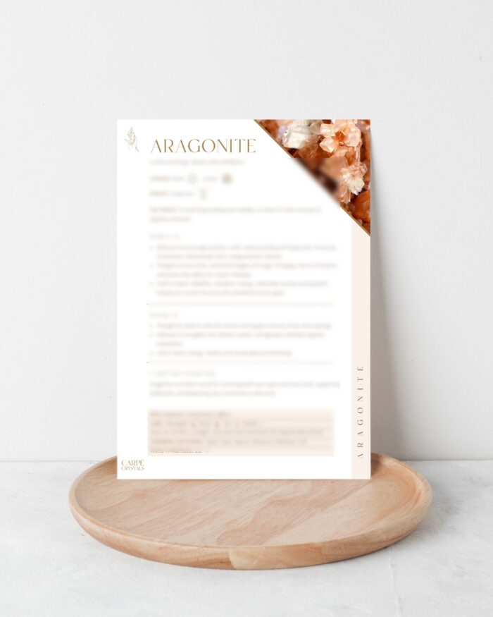 Aragonite property card