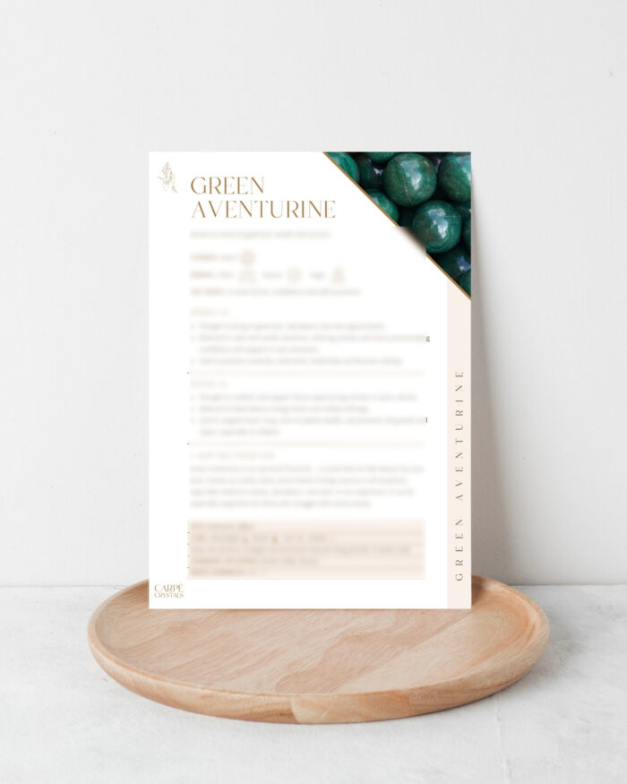 Green Aventurine Property Card