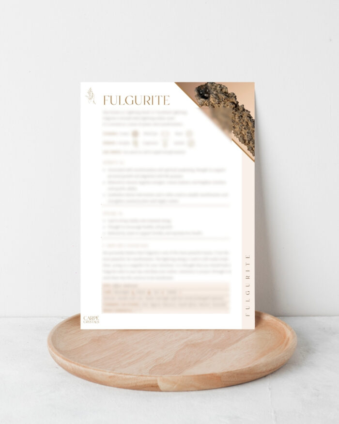 Fulgurite Property Card