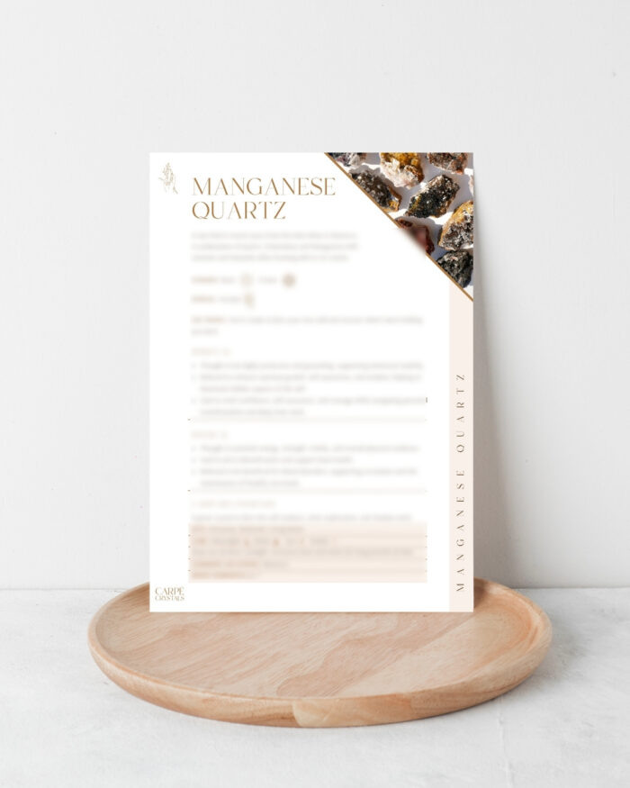 Manganese Quartz Property Card