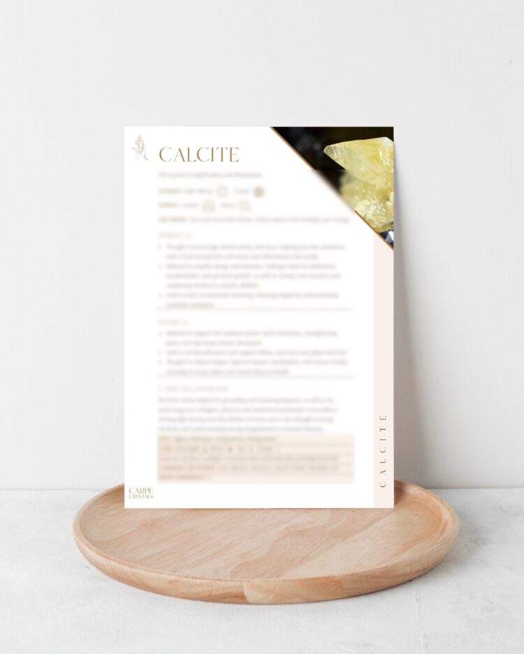 Calcite property card