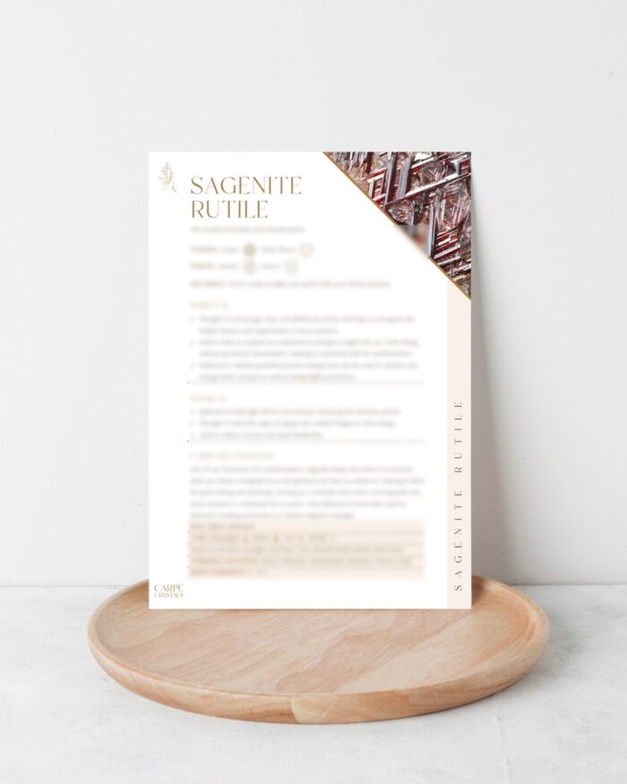 sagenite rutile property card