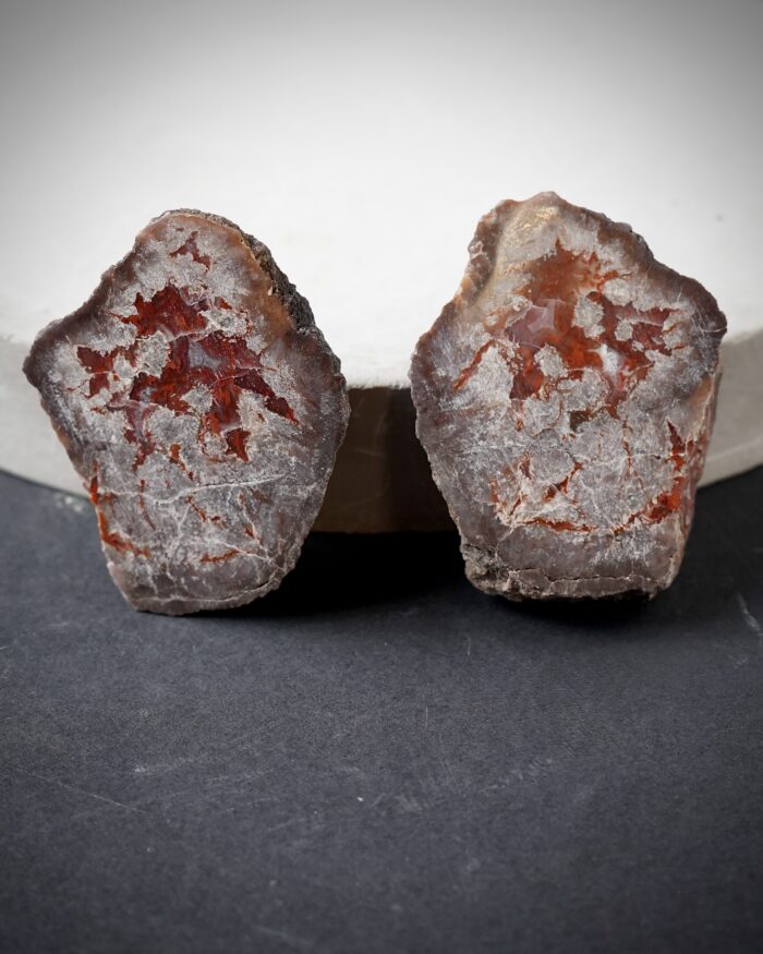 Agate after Baryte Pseudomorph Geode