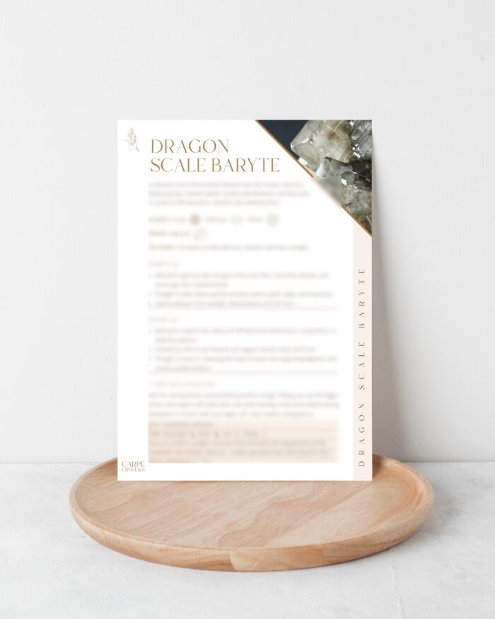 dragon scale baryte properties