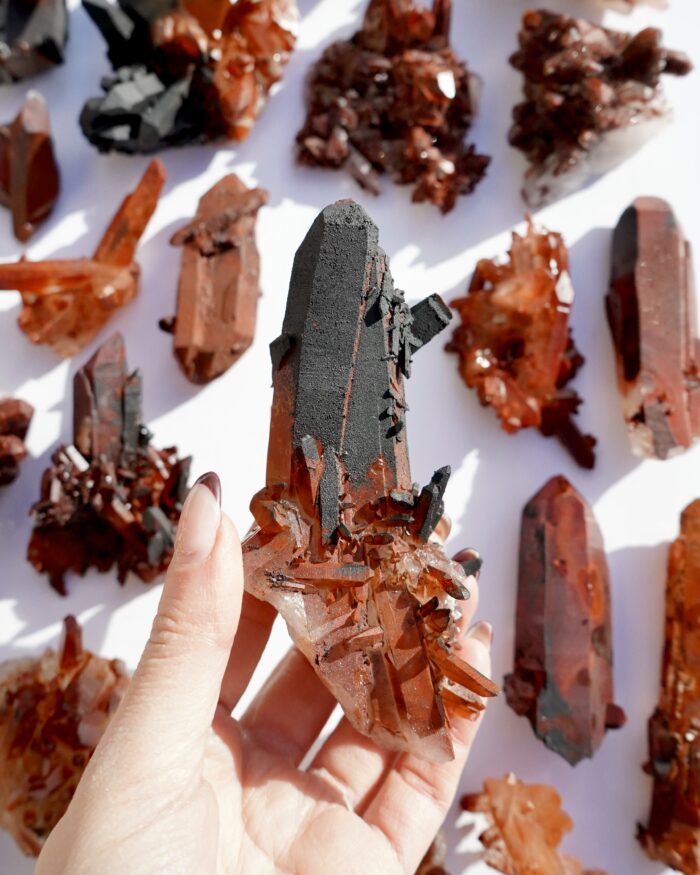 Hematite Coated Quartz