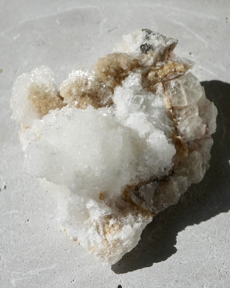 Calcite with Fluorite & Selenite