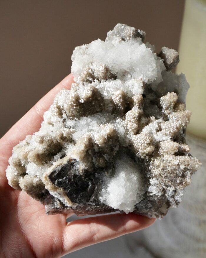 Calcite with Fluorite & Selenite