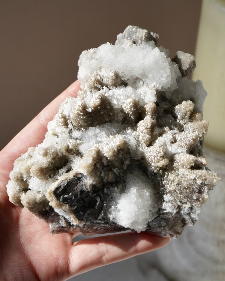 Calcite with Fluorite & Selenite
