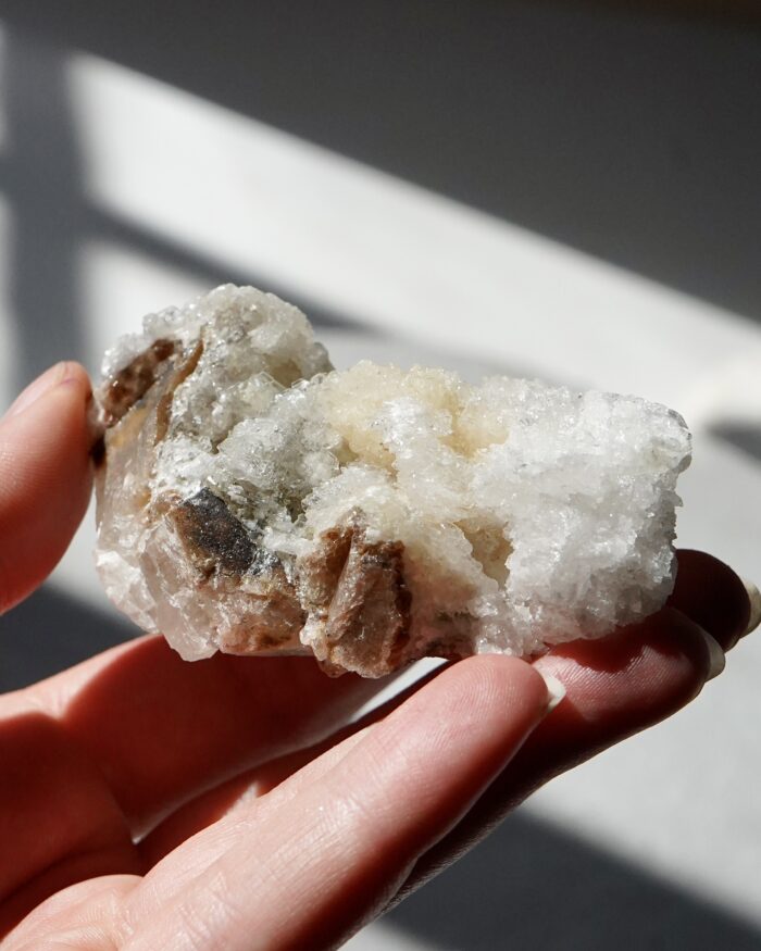 Calcite with Fluorite & Selenite