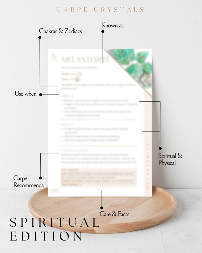 Melanterite spiritual properties