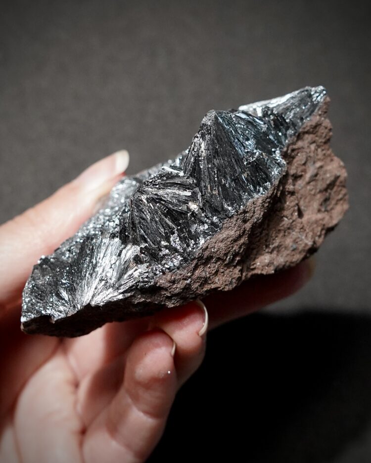 Pyrolusite - Imini Mine, Morocco