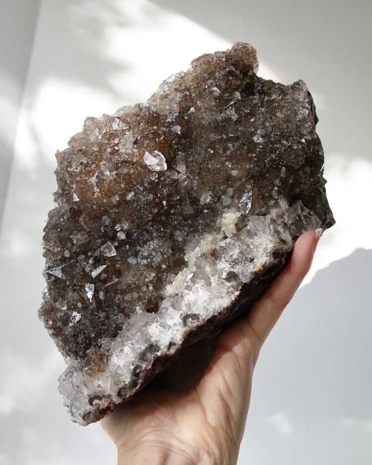 Large Goethite included Amethyst
