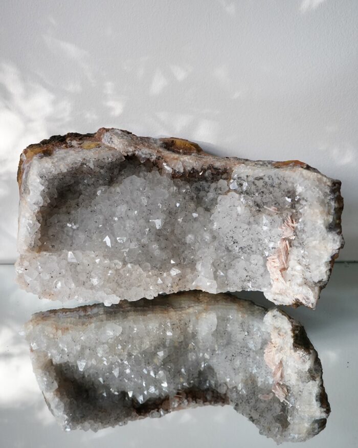 Large Goethite included Quartz with Baryte