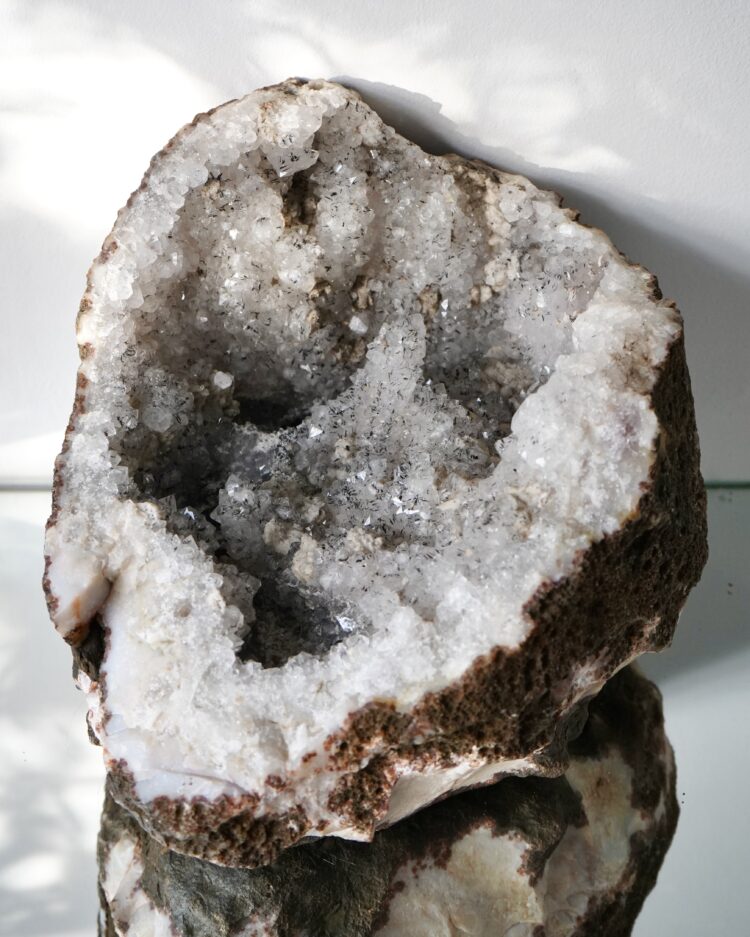Large Goethite included Quartz with Calcite